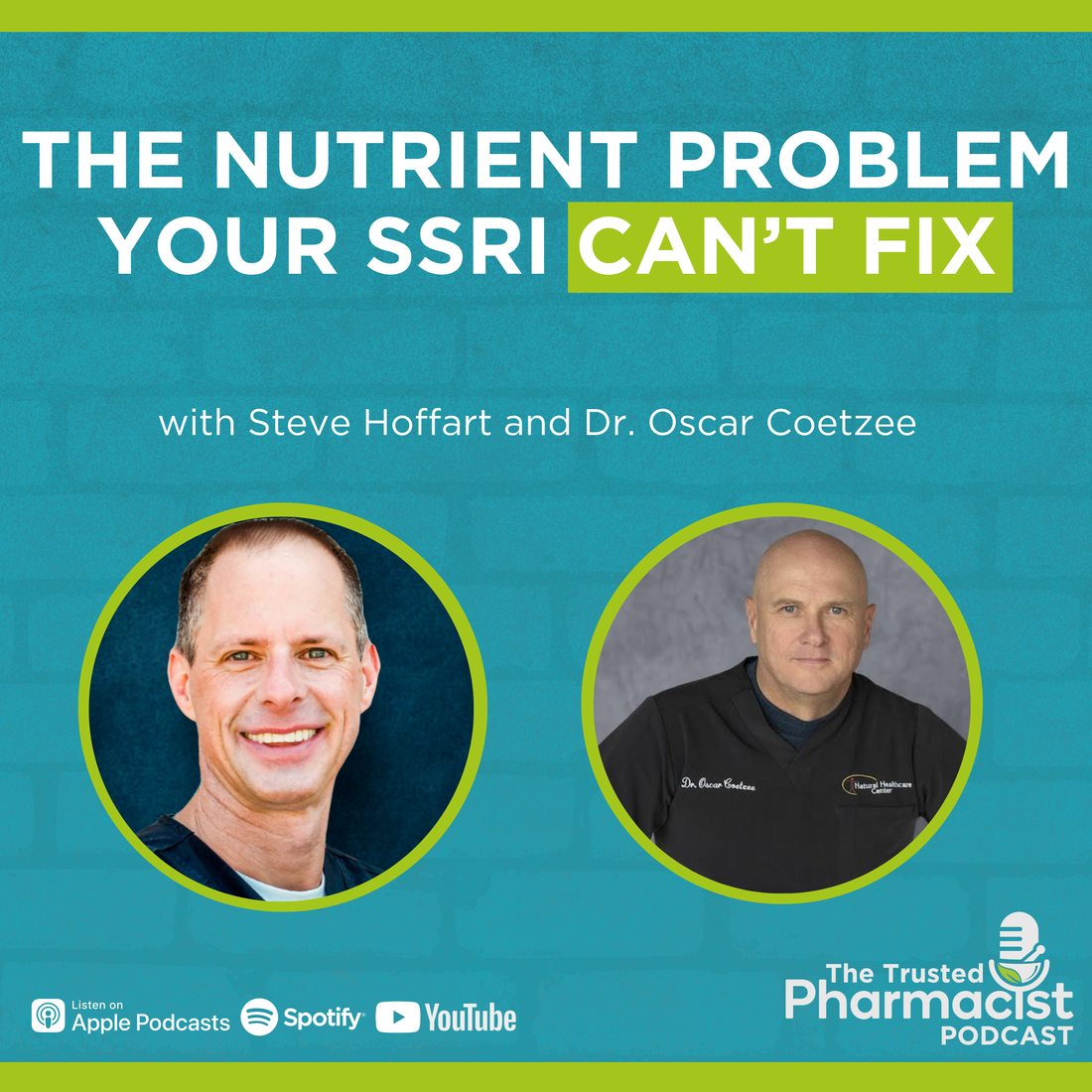 Before You Increase Your SSRI, Check Your Nutrient Levels w/ Dr. Oscar Coetzee