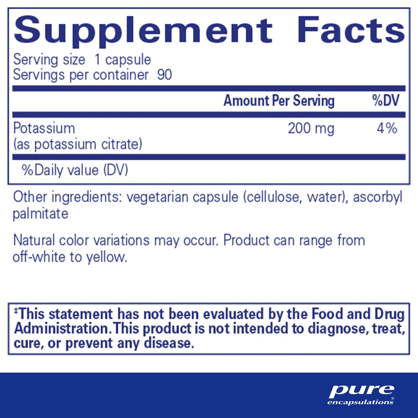 Potassium (Citrate) #180