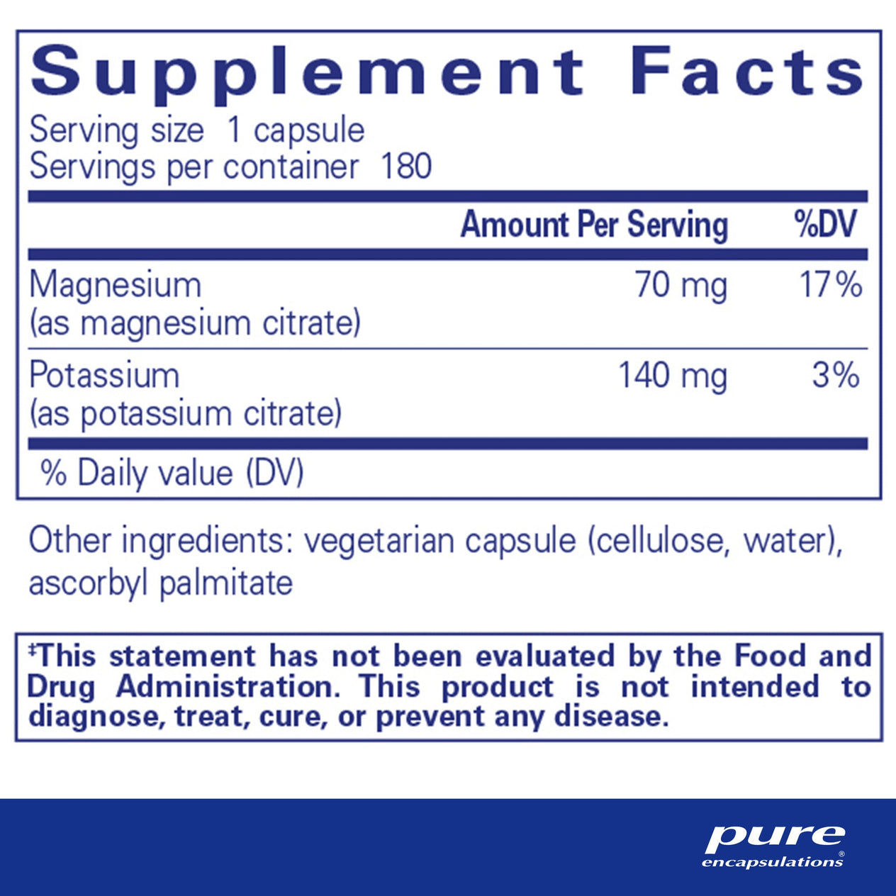 Potassium Magnesium (Citrate) #180