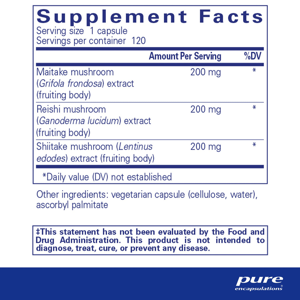 M/R/S Mushroom Formula #120