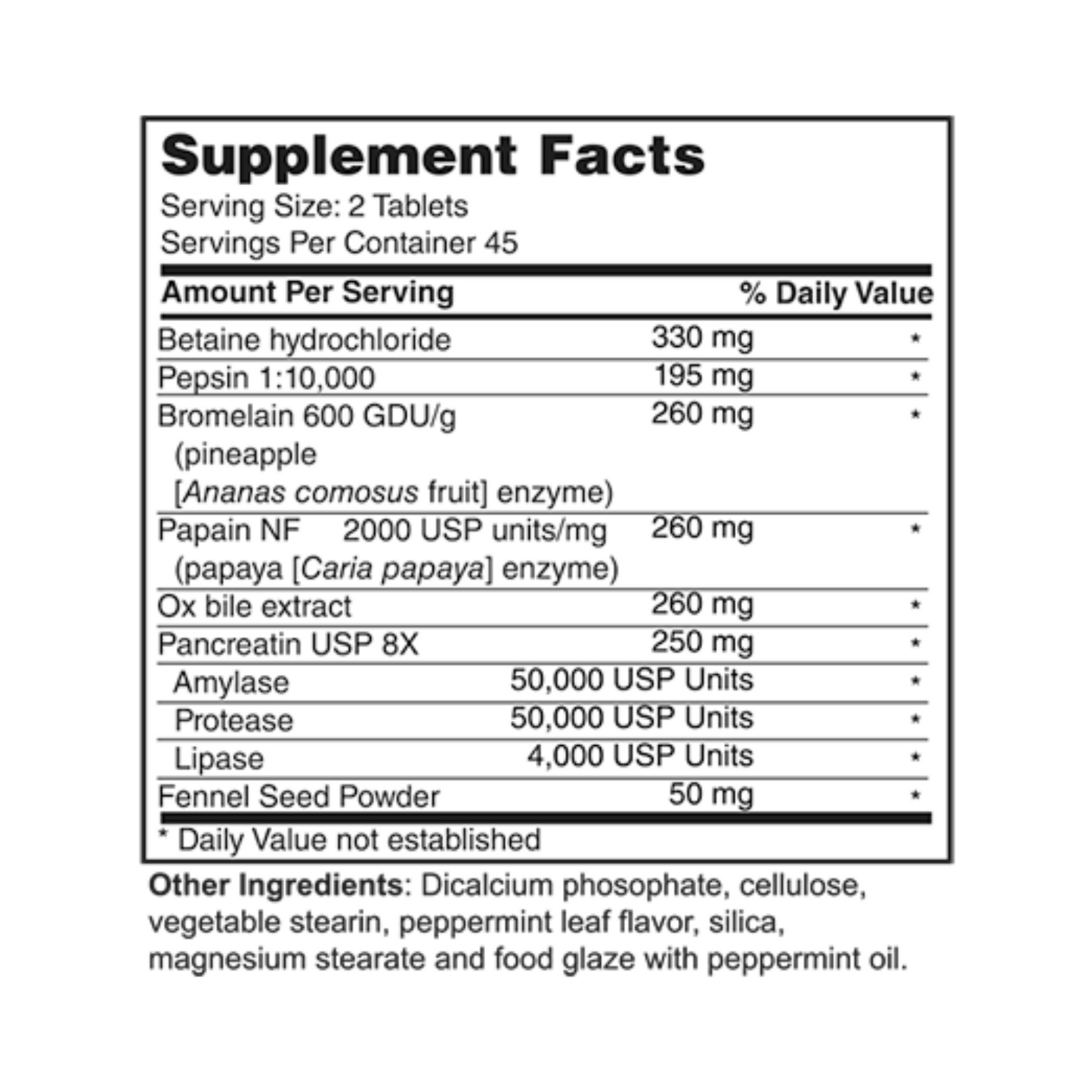 Digestive Enzymes with Betaine