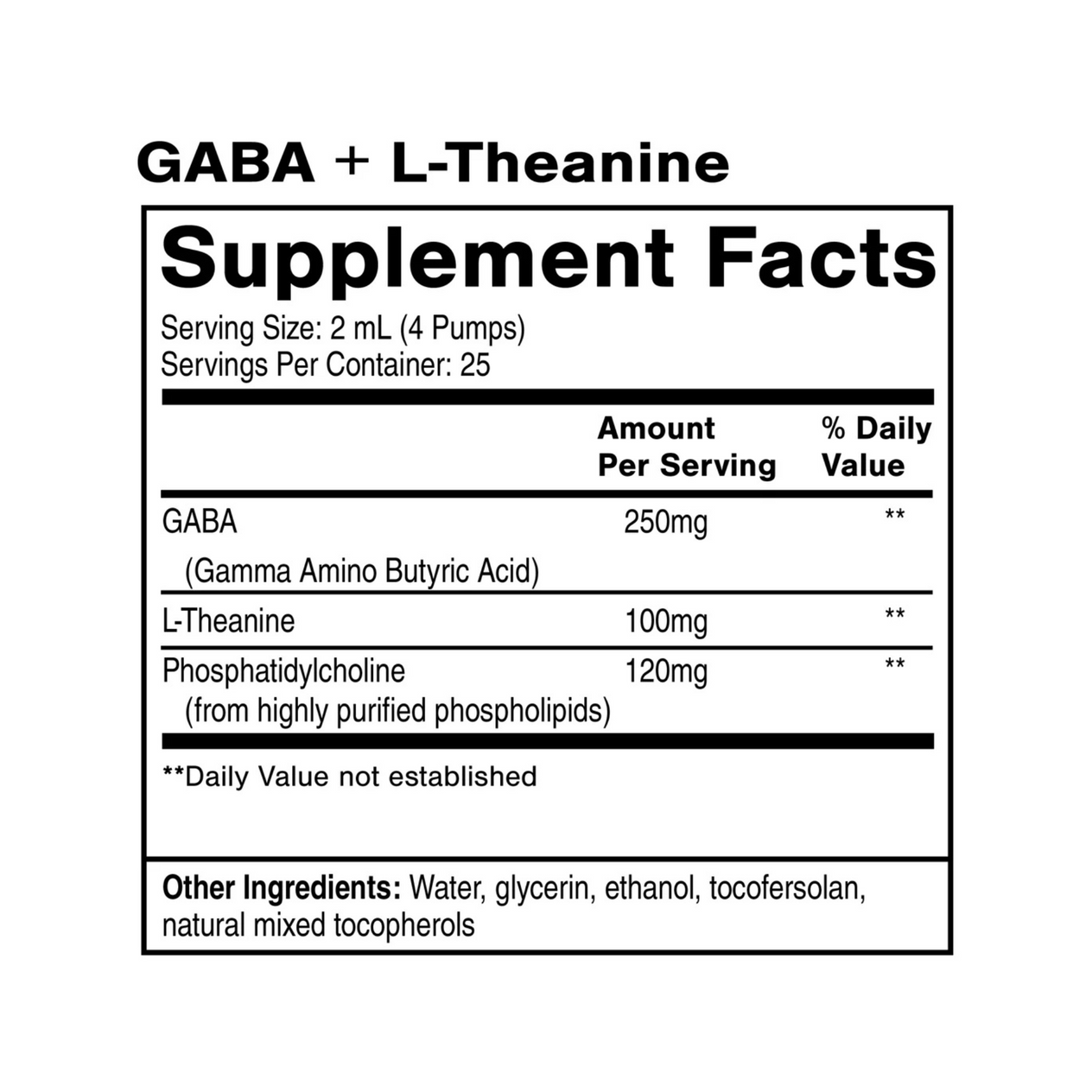 Liposomal Gaba + L-Theanine 50ml