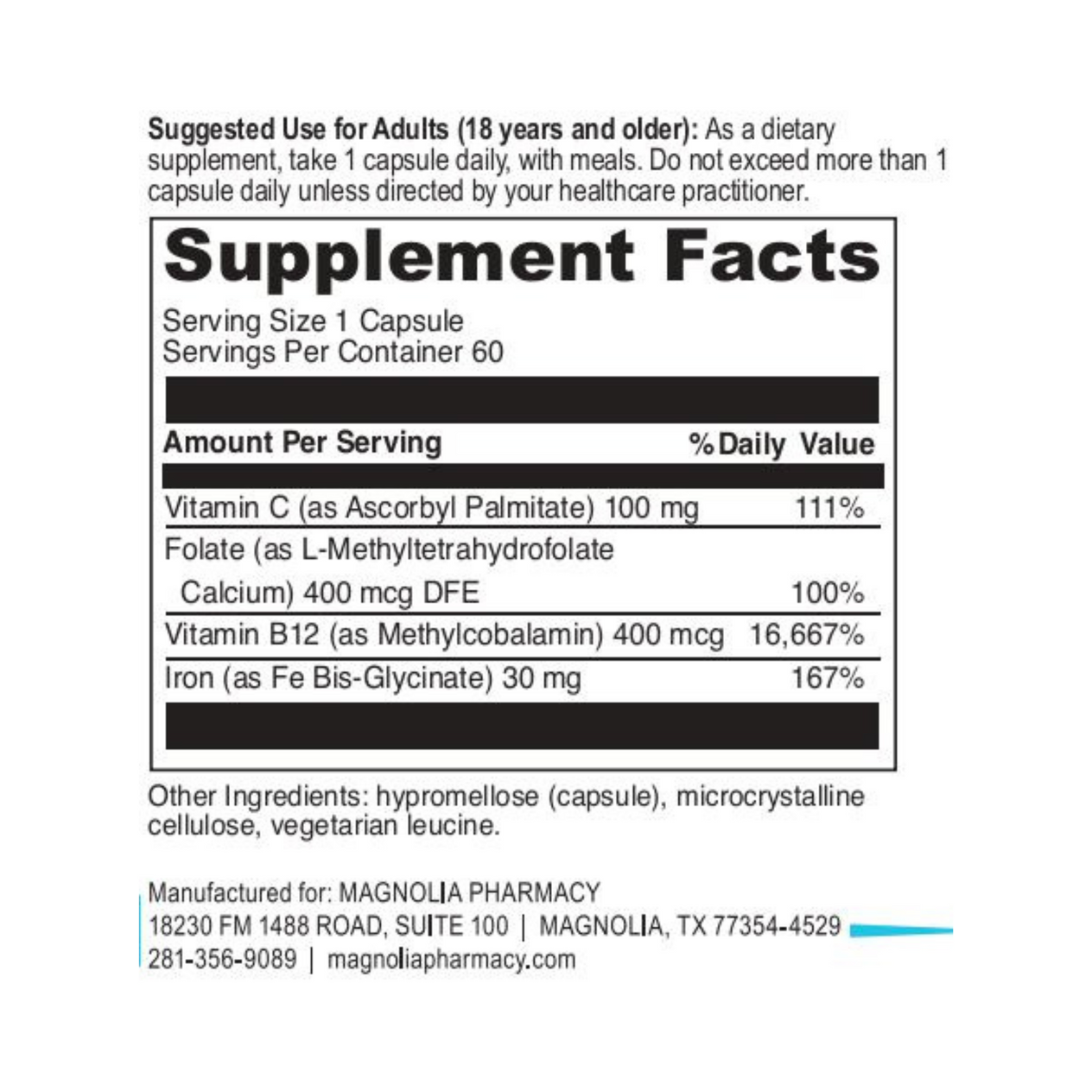 Iron Bis-Glycinate (60)