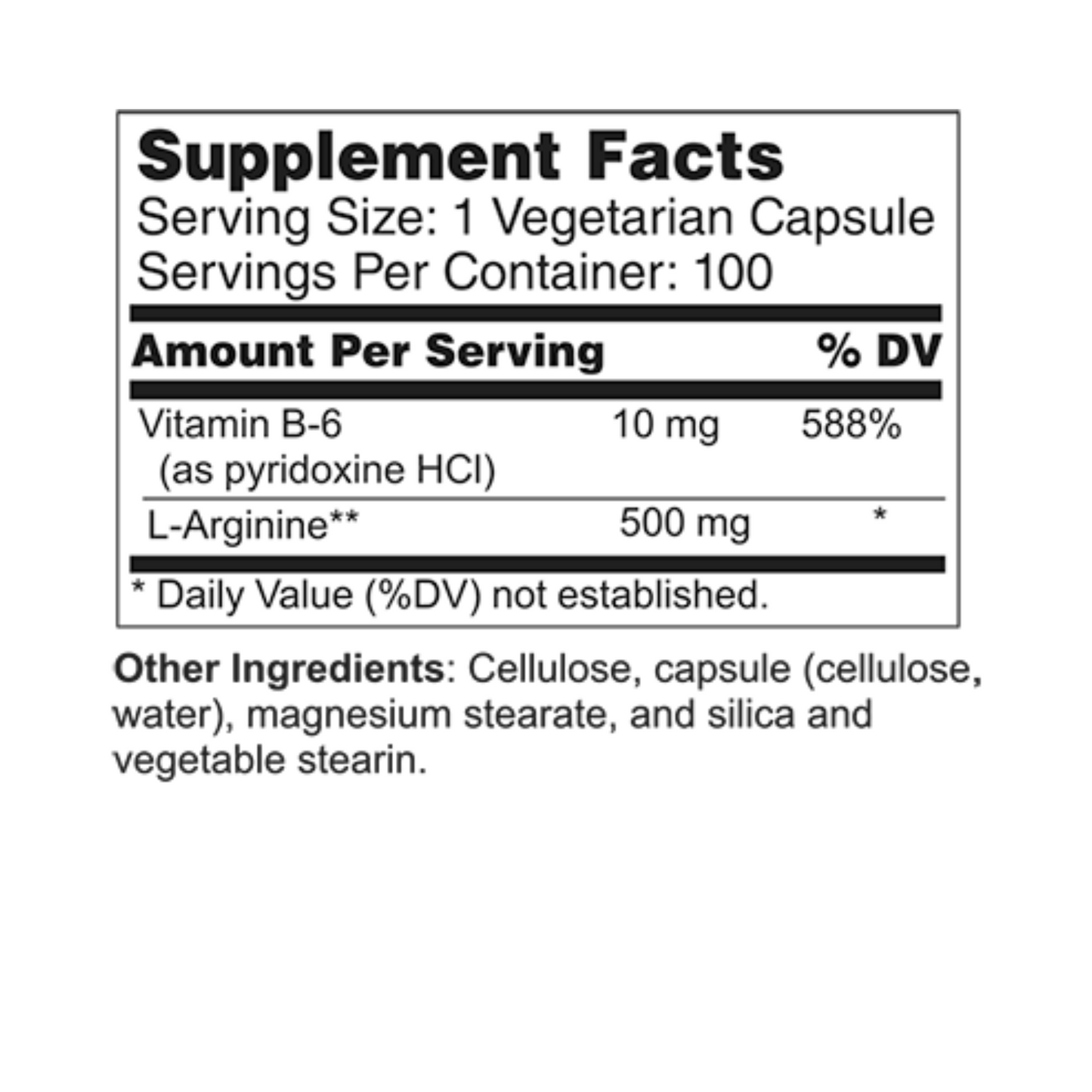 L-Arginine 500mg