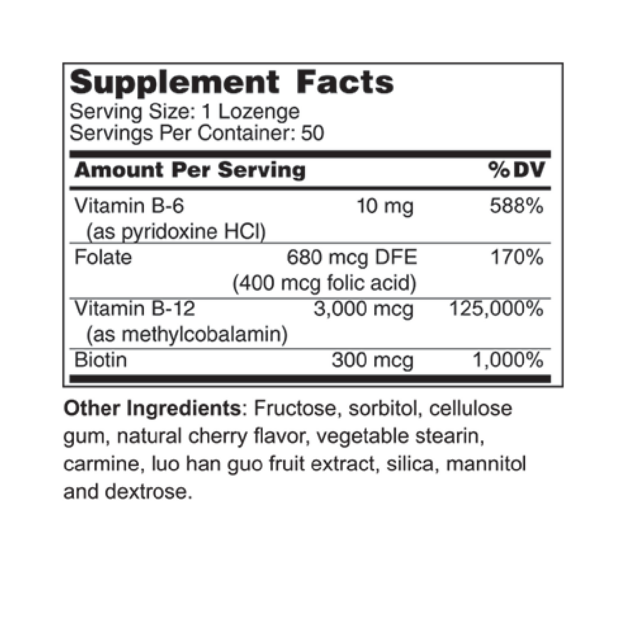 Methyl B-12 Lozenges