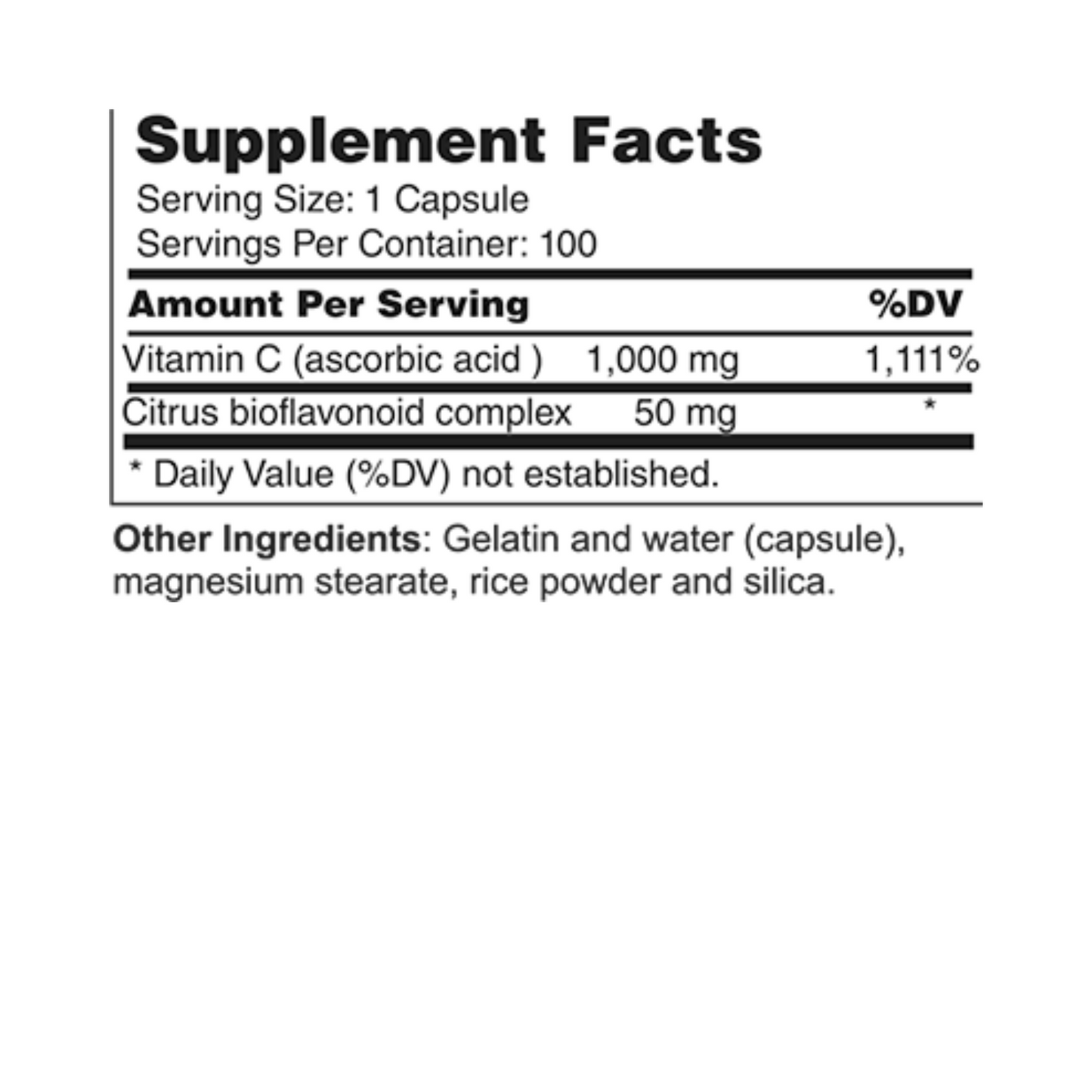 Vitamin C 1000mg with Bioflavonoid Complex