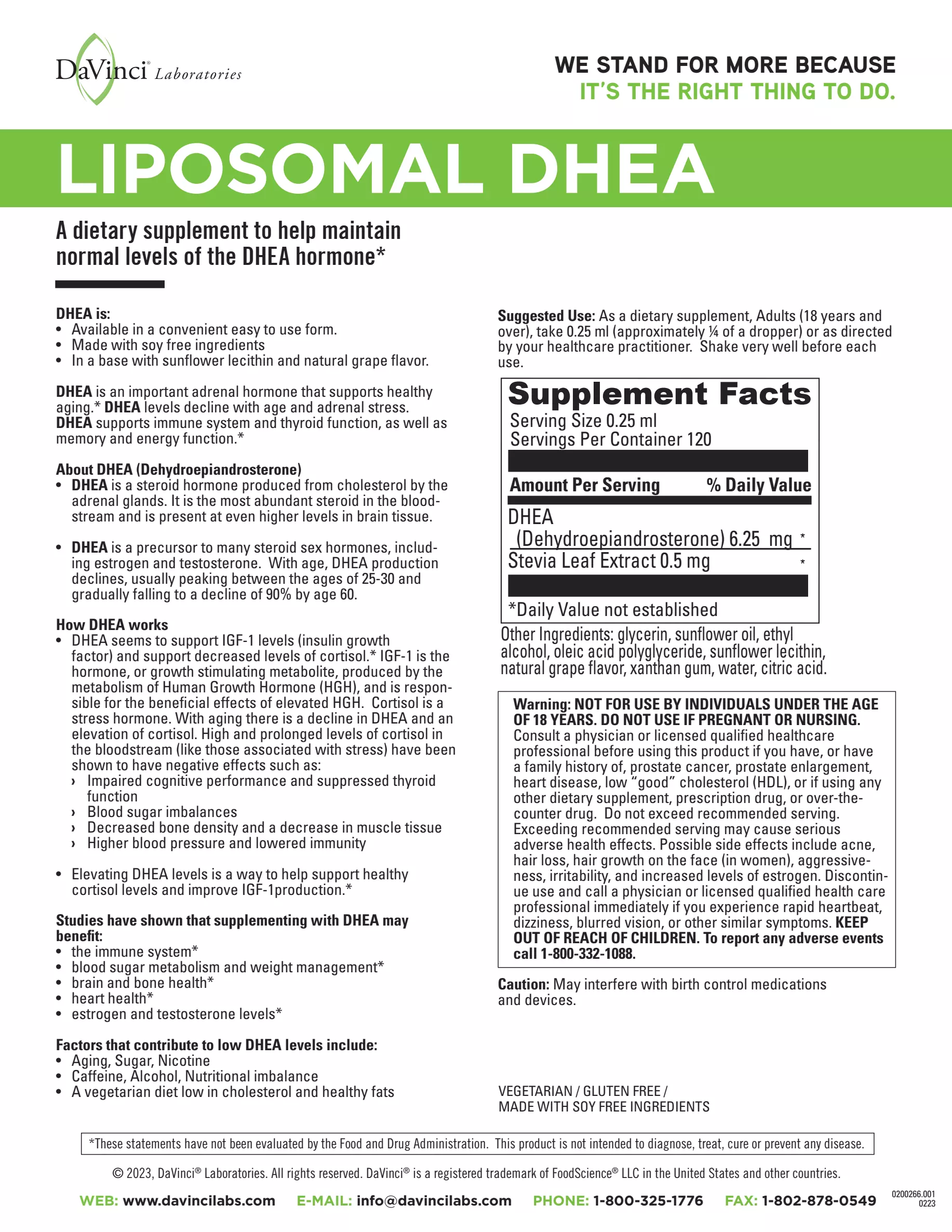 Liposomol DHEA 1 fl.oz.